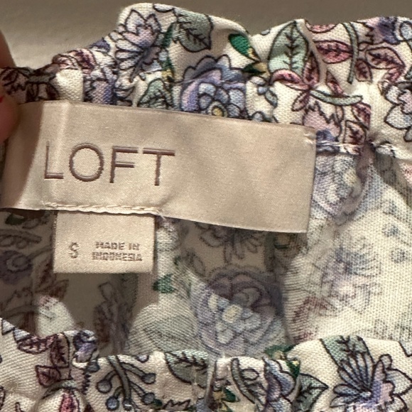 Floral Square Neck Tie Waist Blouse - Picture 2 of 3